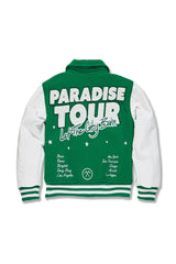 JORDAN CRIAG KIDS PARADISE TOUR VARSITY JACKET MULTI COLORS