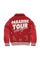 JORDAN CRIAG KIDS PARADISE TOUR VARSITY JACKET MULTI COLORS