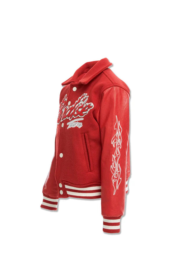 JORDAN CRIAG KIDS PARADISE TOUR VARSITY JACKET MULTI COLORS