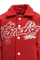 JORDAN CRIAG KIDS PARADISE TOUR VARSITY JACKET MULTI COLORS