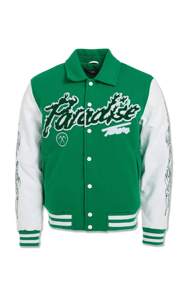 JORDAN CRIAG KIDS PARADISE TOUR VARSITY JACKET MULTI COLORS