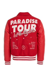 JORDAN CRIAG PARADISE TOUR VARSITY JACKET MULTI COLORS