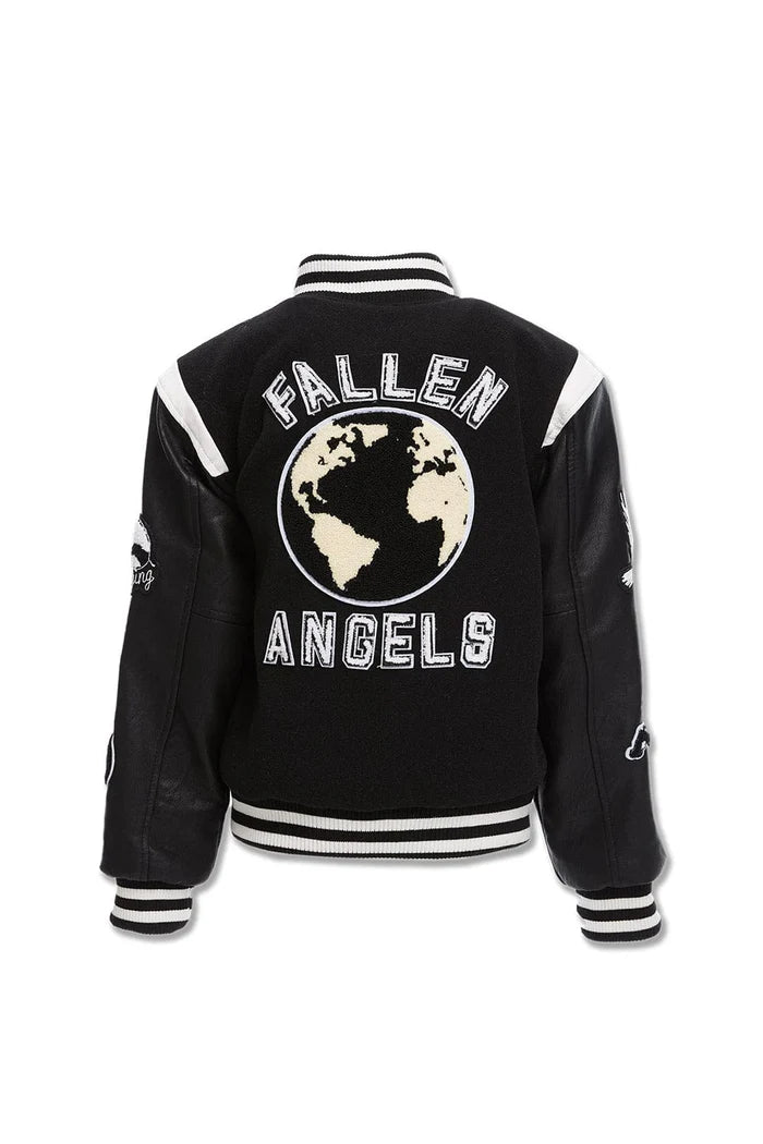 JORDAN CRIAG KIDS FALLEN ANGEL VARSITY JACKET MULTI COLORS