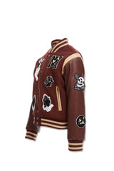 JORDAN CRIAG KIDS FALLEN ANGEL VARSITY JACKET MULTI COLORS