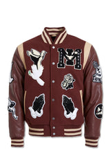 Jordan Craig Varsity Jacket Chocolate