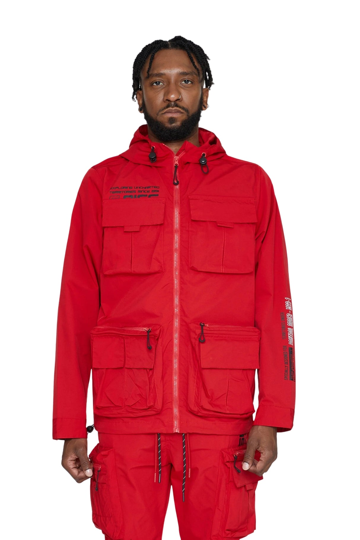 Smoke Rise - Nylon Jacket - Red