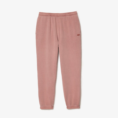 LACOSTE UNISEX COTTON FLEECE JOGGERS PINK