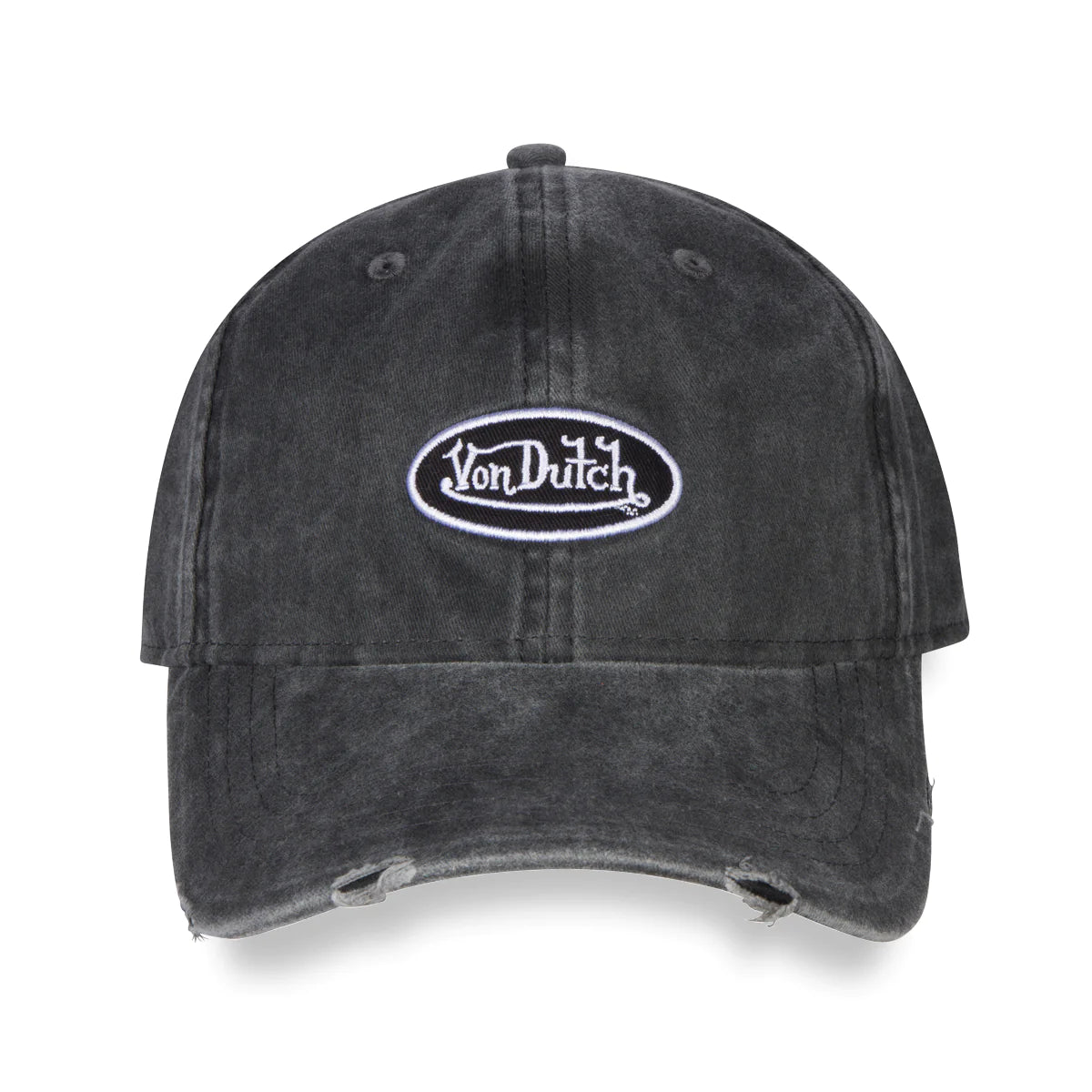 Von Dutch DISTRESSED CHARCOAL DAD HAT