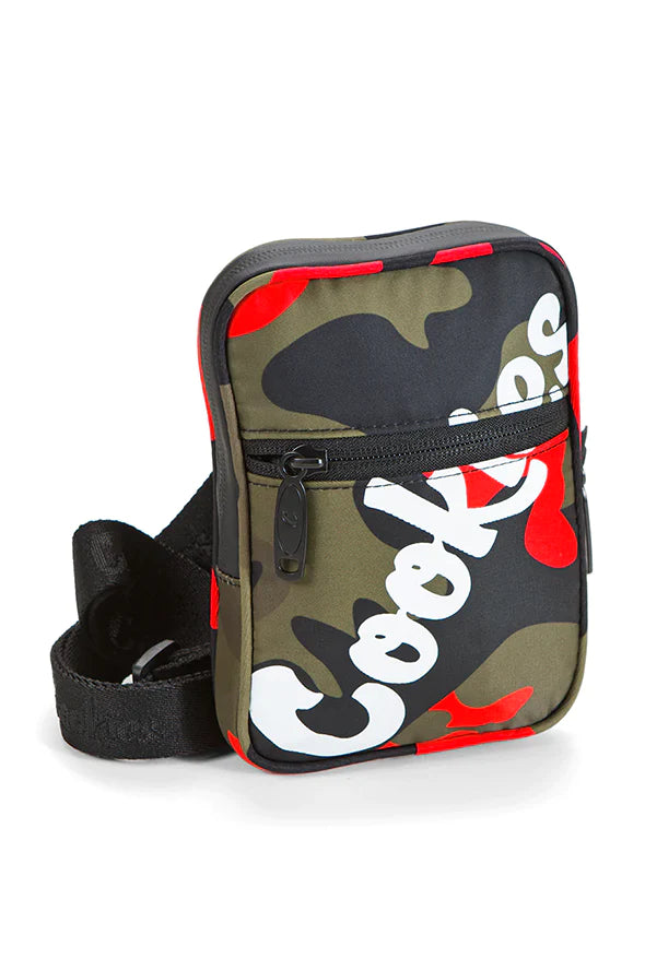 COOKIES LAYERS HONEYCOMB SMELL PROOF NYLON SHOULDER CAMO RED