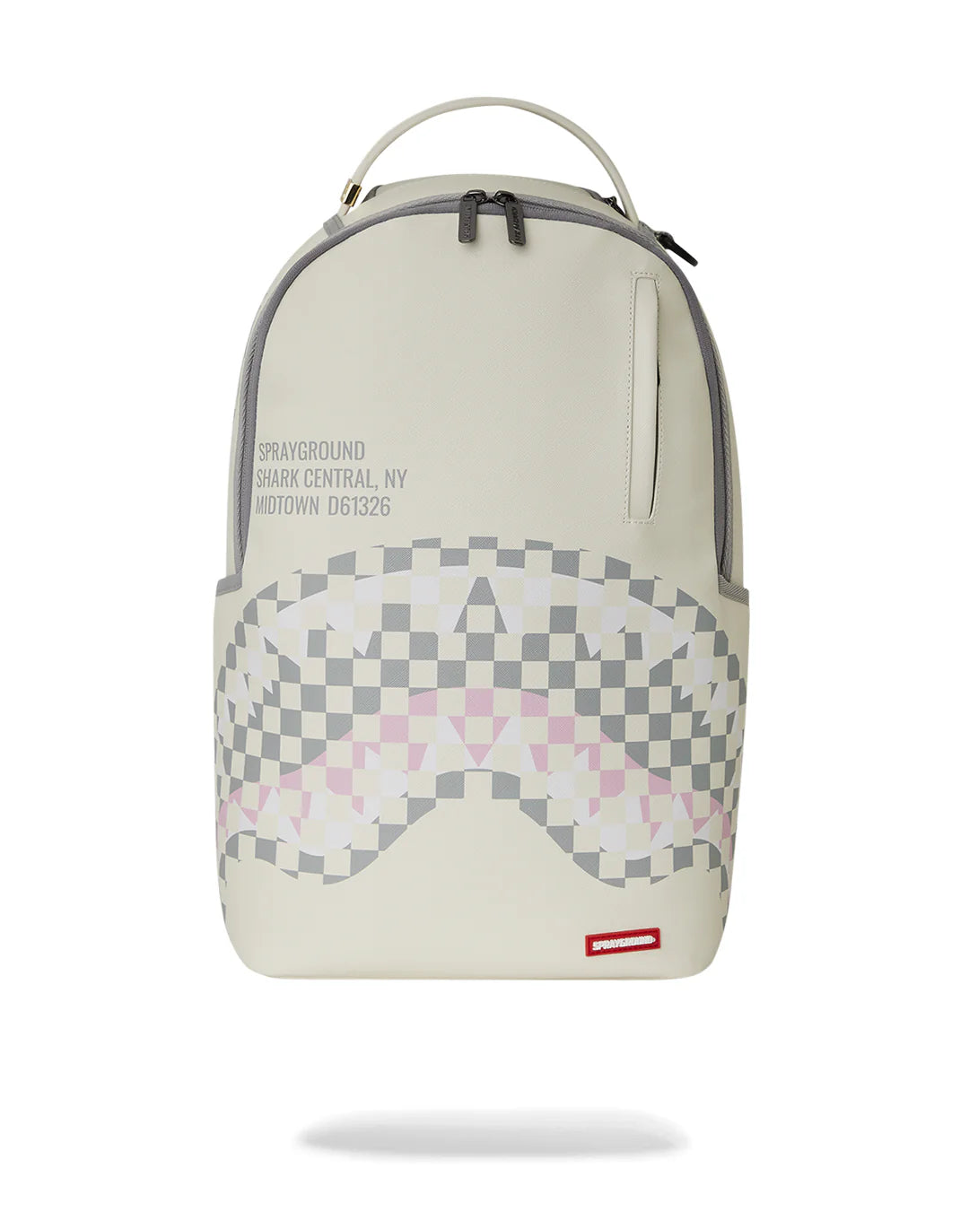 SPRAYGROUND CREAM CHECK SHARK CENTRAL BACKPACK