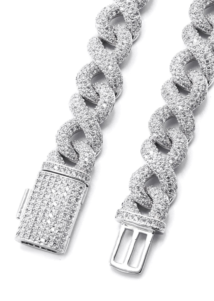 ICE KART ICED INFINITY CHAIN WHITE GOLD