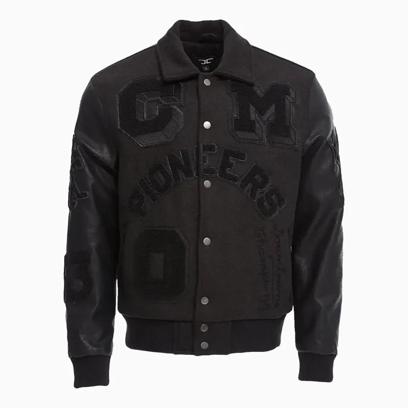 JORDAN CRAIG PIONEERS VARSITY JACKET BLACK