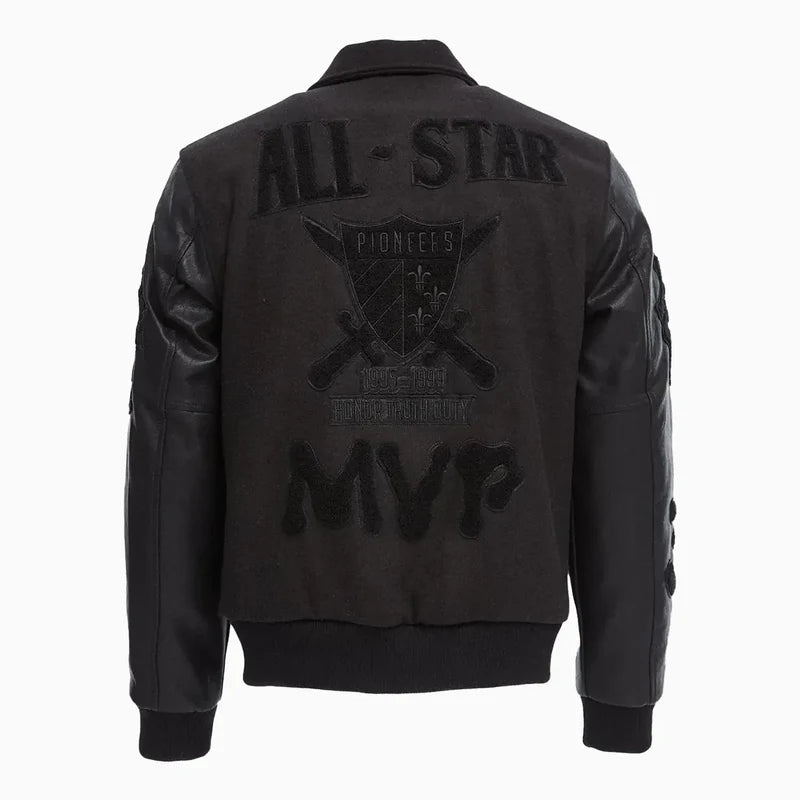 JORDAN CRAIG PIONEERS VARSITY JACKET BLACK