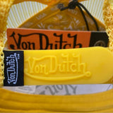 VON DUTCH YELLOW HOLLYWOOD VELVET TRUCKER HAT