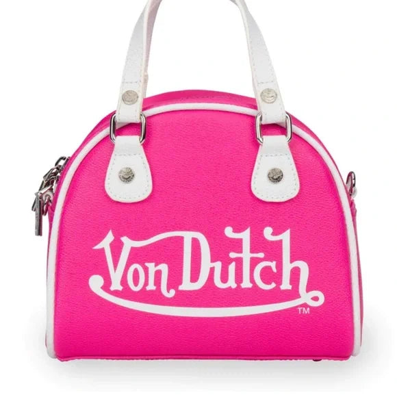 VON DUTCH HOT PINK BOWLING BAG