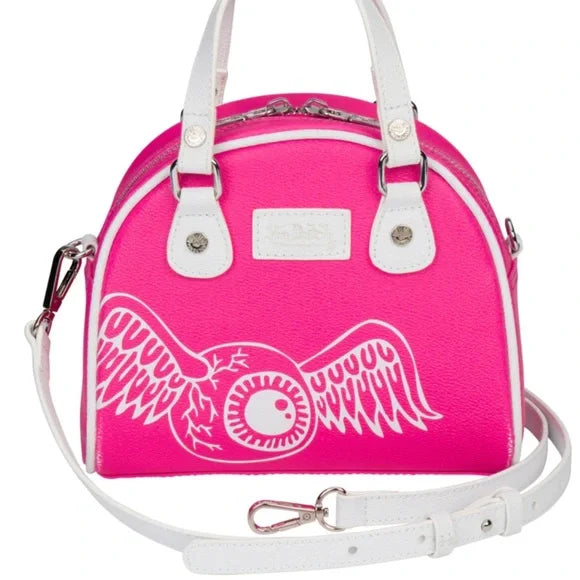 VON DUTCH HOT PINK BOWLING BAG