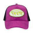 VON DUTCH PURPLE LIME VELVET CRUSH TRUCKER