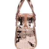 VON DUTCH ROSE GOLD REFLECTIVE BOWLING BAG