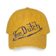 VON DUTCH CHEETAH MUSTARD DISTRESSED DAD HAT