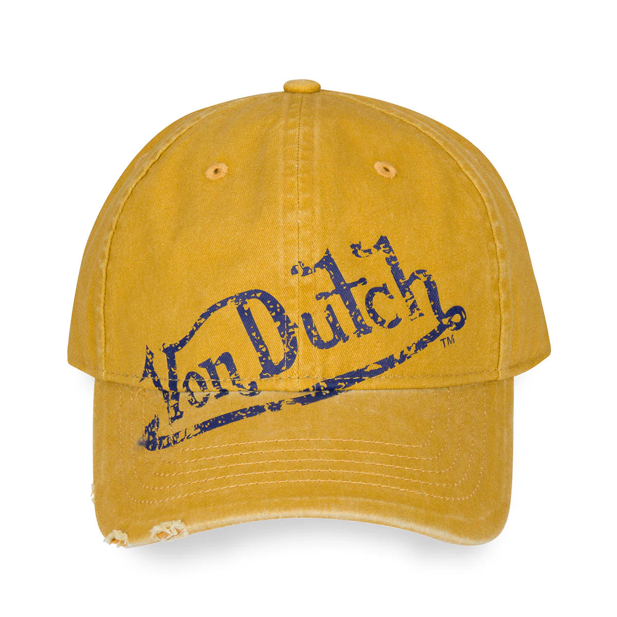 VON DUTCH CHEETAH MUSTARD DISTRESSED DAD HAT