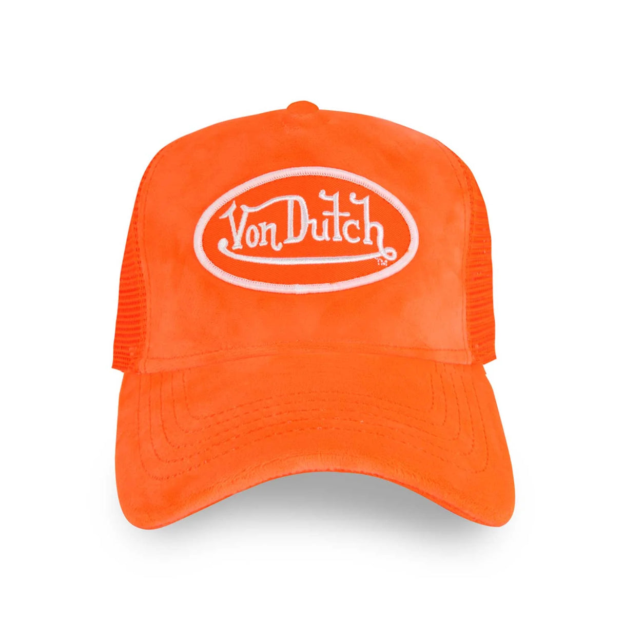 Von Dutch NEON ORANGE VELVET TRUCKER